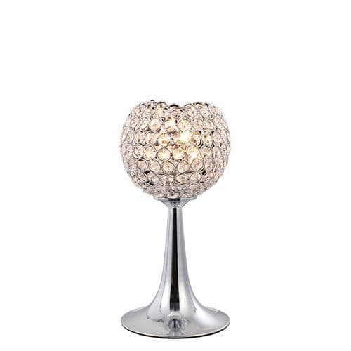 Ava Crystal Table Lamp 2 Light G9 Polished Chrome