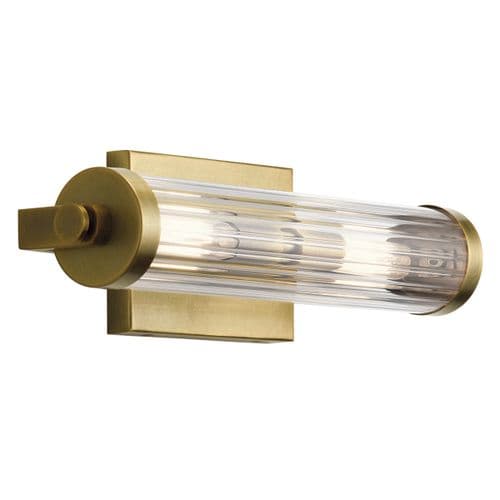 Azores 2 Light Wall Light - Natural Brass QN-AZORES2-NBR