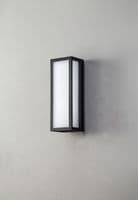Bakerloo Flush Frosted Wall Lamp, 10W LED, 3000K, IP65, Anthracite, 2yrs Warranty