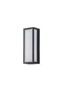 Bakerloo Flush Frosted Wall Lamp, 10W LED, 3000K, IP65, Anthracite, 2yrs Warranty