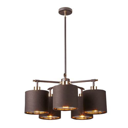Balance 5 Light Chandelier BALANCE5-BRPB