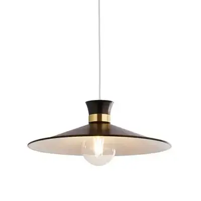 Balham Pendant - Black & Gold Metal TFB601891BK