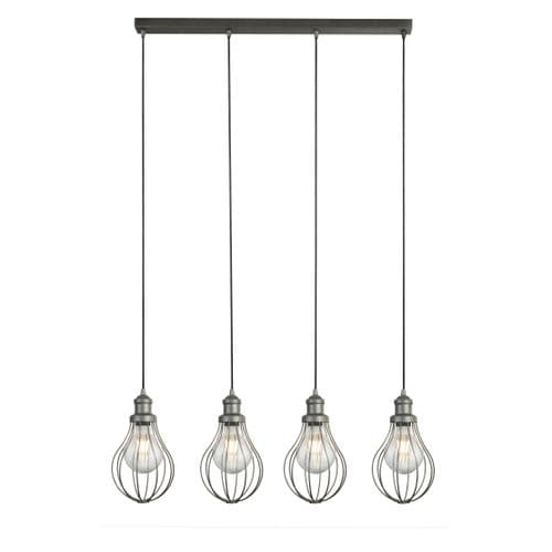 Balloon 4Lt Bar Pendant - Pewter Metal