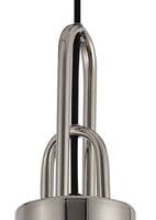 Barcelona 1 Light Pendant E27 With 20cm Almond Ribbed Glass - Multiple Colour