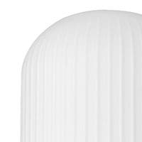Barcelona 1 Light Pendant E27 With 20cm Tubular Ribbed Glass - Multiple Colour
