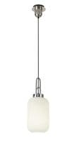 Barcelona 1 Light Pendant E27 With 20cm Tubular Ribbed Glass - Multiple Colour