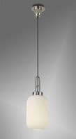Barcelona 1 Light Pendant E27 With 20cm Tubular Ribbed Glass - Multiple Colour