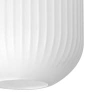 Barcelona 1 Light Pendant E27 With 20cm Tubular Ribbed Glass - Multiple Colour