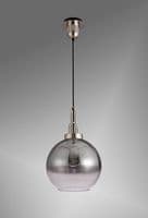 Barcelona 1 Light Pendant E27 With 30cm Globe Glass - Multiple Colour