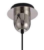 Barcelona 1 Light Pendant E27 With 30cm Pumpkin Shaped Ribbed Glass - Multiple Colour