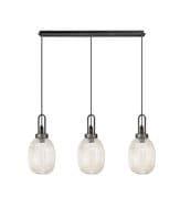 Barcelona 2.5m 5 Light Round With Multiple Shades & Colours, 5 x E27, Matt Black