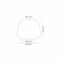 Barcelona 2.5m Round Pendant 5 Light E27 With Various Glasses, Brass Gold / Matt Black