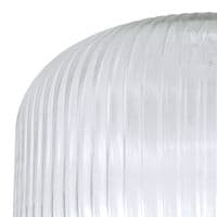 Barcelona 2.5m Round Suspension Kit, 5 x E27, Polished Nickel/Matt Black With 20cm Pumpkin Shaped