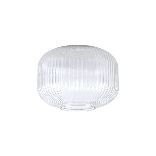 Barcelona 25cm Pumpkin Shaped Ribbed Glass (C) - Multiple Colour