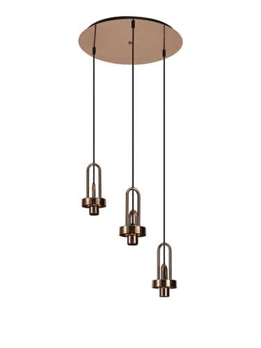 Barcelona 2m Round Suspension Kit, 3 x E27 - Multiple Colour