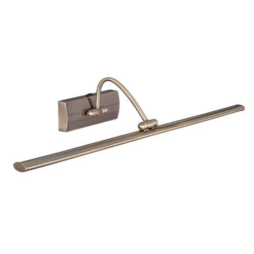 Carcelona Led Picture Light - 81Xled, Antique Brass, Adjustable Head