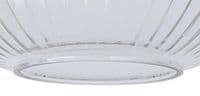 Barcelona Linear 3 Light Pendant E27 With 20cm Tubular Ribbed Glass - Multiple Colour