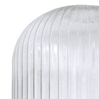 Barcelona Linear 3 Light Pendant E27 With 20cm Tubular Ribbed Glass - Multiple Colour