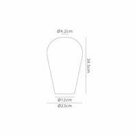 Barcelona Linear 4 Light Pendant E27 With 23cm Pear Glass - Multiple Colour