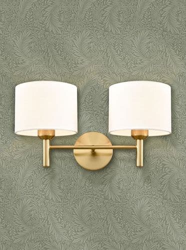 Barolo 2lt Wall Light Aged Brass GSBFL2471-2