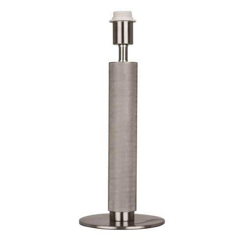 Base Only - London Table Lamp - Knurled Silver