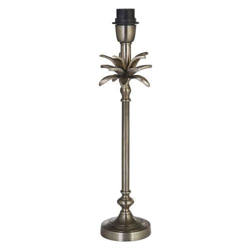 Base Only - Palm Table Lamp - Antique Nickel