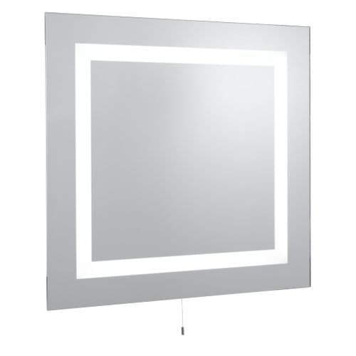Bathroom Led Mirror Light Ip44 Illuminated Mirror Rectangular - 2Lt Mirror Glass