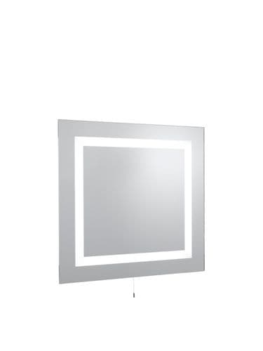 Bathroom LED Rectangular Mirror - Mirrored Glass, IP44