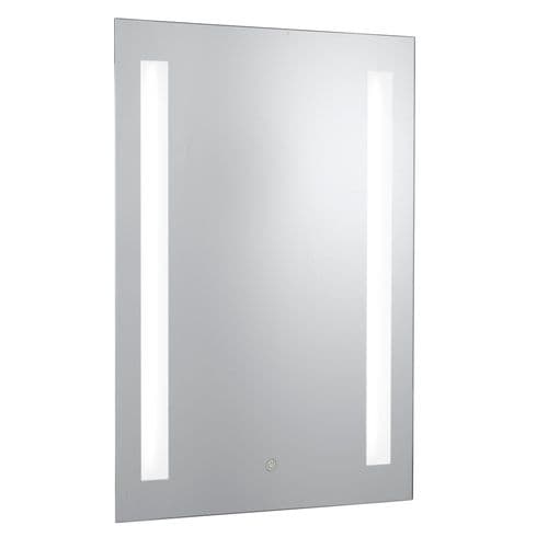 Bathroom Mirror Light Ip44 - 2Lt Touch Bathroom Mirror With Shaver Socket
