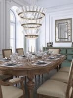 Beatrice Triple Tiered Bronze LED Pendant PCH472
