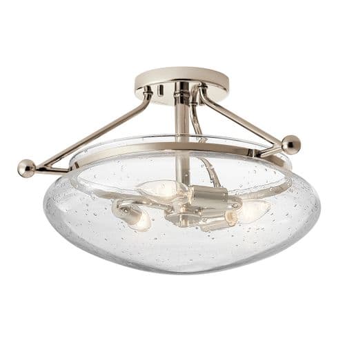 Belle 3 Light Semi - Polished Nickel QN-BELLE-SF-PN