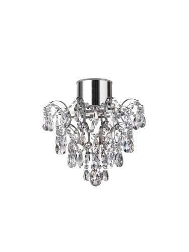 Belle Chandelier - Chrome Metal & Clear Crystal
