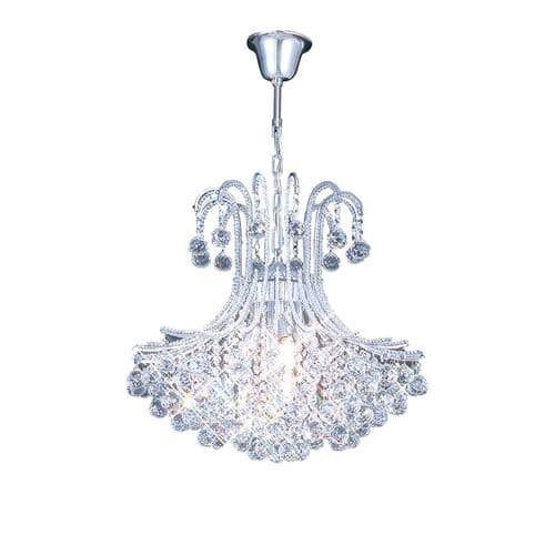 Ben Pendant Round 6 Light E14 Polished Chrome with Crystal 18.5kg
