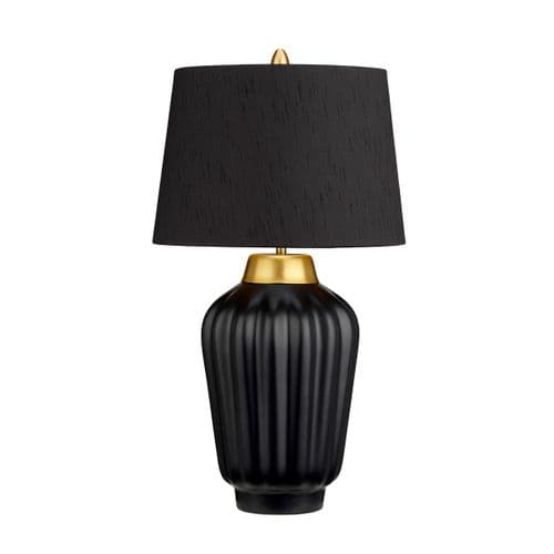 Bexley 1 Light Table Lamp - Black & Brushed Brass QN-BEXLEY-TL-BKBB
