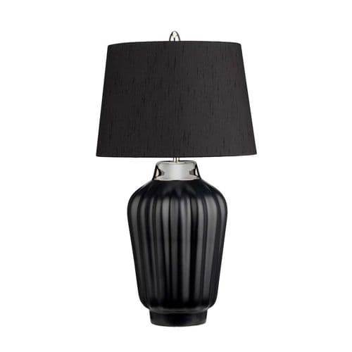 Bexley 1 Light Table Lamp - Black & Polished Nickel QN-BEXLEY-TL-BKPN
