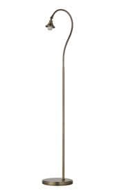 Bistro Floor Lamp Without Shade, 1 x E27 Antique Brass