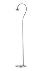 Bistro Floor Lamp Without Shade, 1 x E27 Polished Nickel