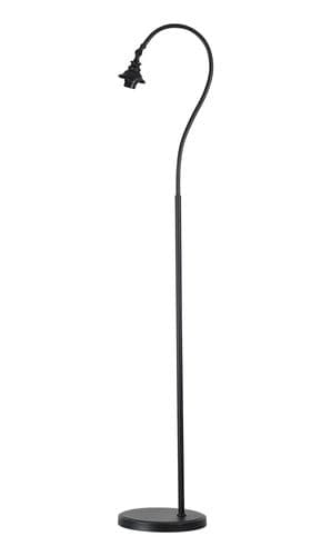 Bistro Floor Lamp Without Shade, 1 x E27 Satin Black