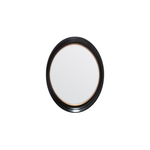 Black oval mirror FOE109601