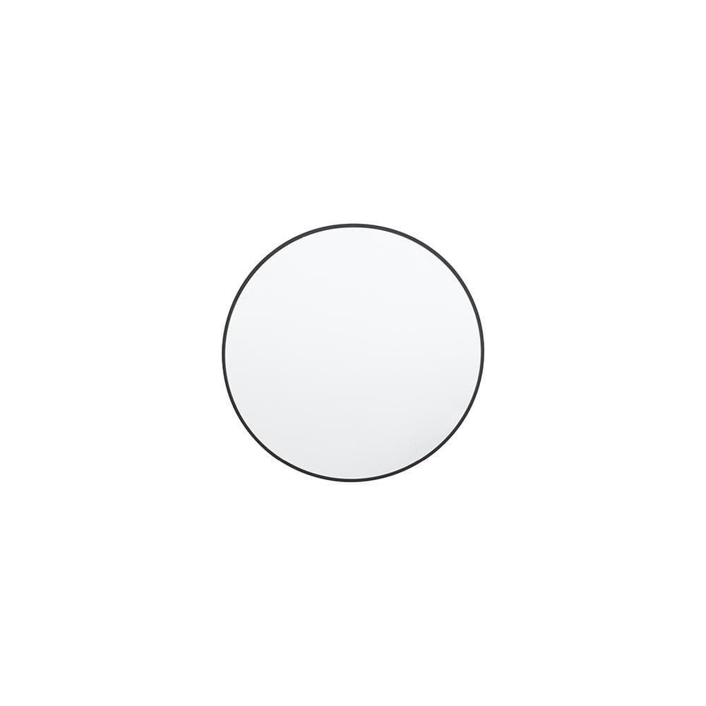 Black round delicate frame mirror FOE109794