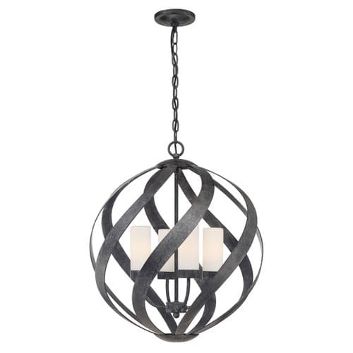 Blacksmith 4 Light Outdoor Chandelier