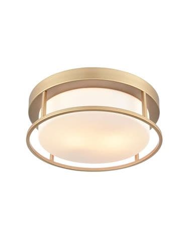 Blaine Gold Painted 380mm Flush Ceiling Fitting GSBCF5826