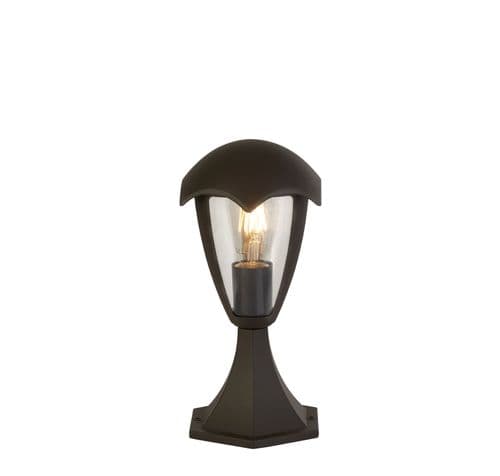 Bluebell Outdoor Post - Grey Metal & Clear Polycarb
