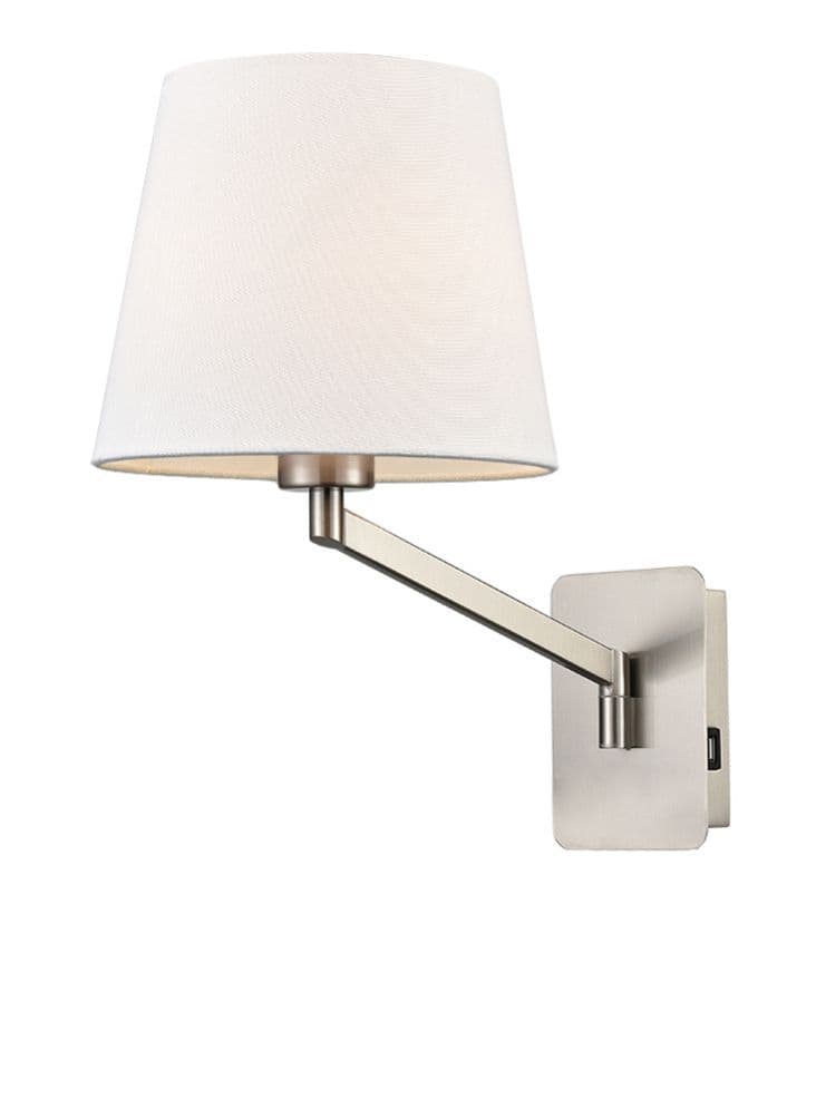Blyton Swing Arm Wall Light With USB GSBWB121-1174