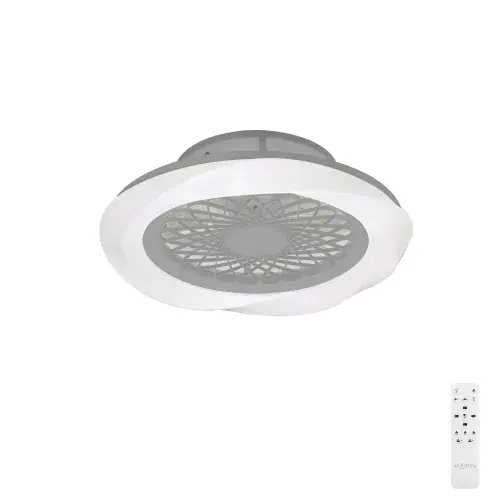 Boreal LED Dimmable Ceiling Light Silver Finish C/W Remote Control
