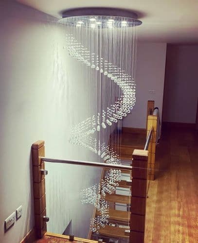 Brenden Pendant Multi-Spiral 12 Light GU10 Polished Chrome/Crystal25.7kg