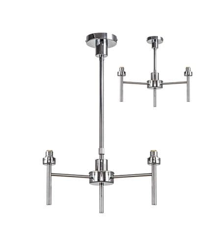 Brentwood Polished Chrome 3 Light G9 Universal Telescopic/Semi Flush - Multiple Colour