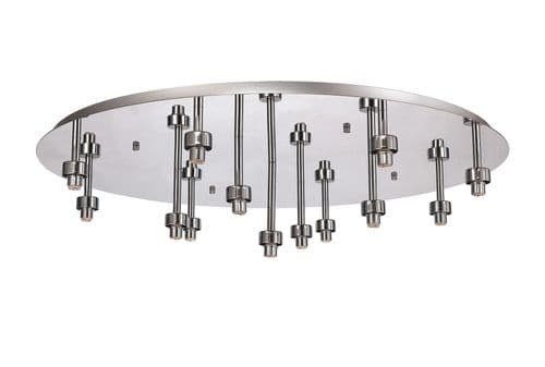 Brentwood Polished Chrome Round 13 Light G9 Universal Flush Light - Multiple Colour