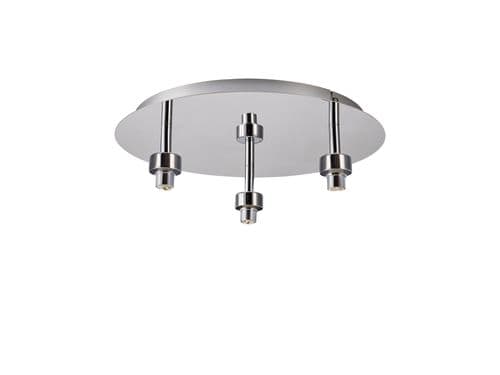 Brentwood Polished Chrome Round 3 Light G9 Universal 35cm Flush Light - Multiple Colour