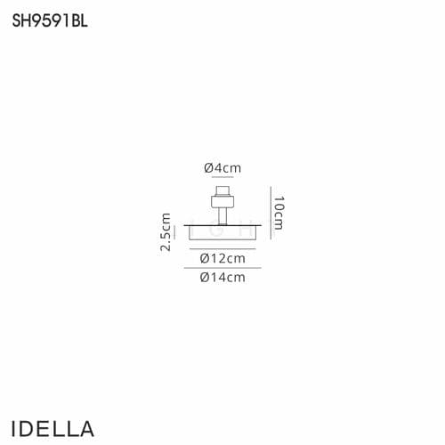 Brentwood Satin Black 1 Light G9 Small Table Lamp - Multiple Colour